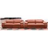 Image 1 : NEW BROWN GENUINE LEATHER 84" ELECTRIC RECLINING