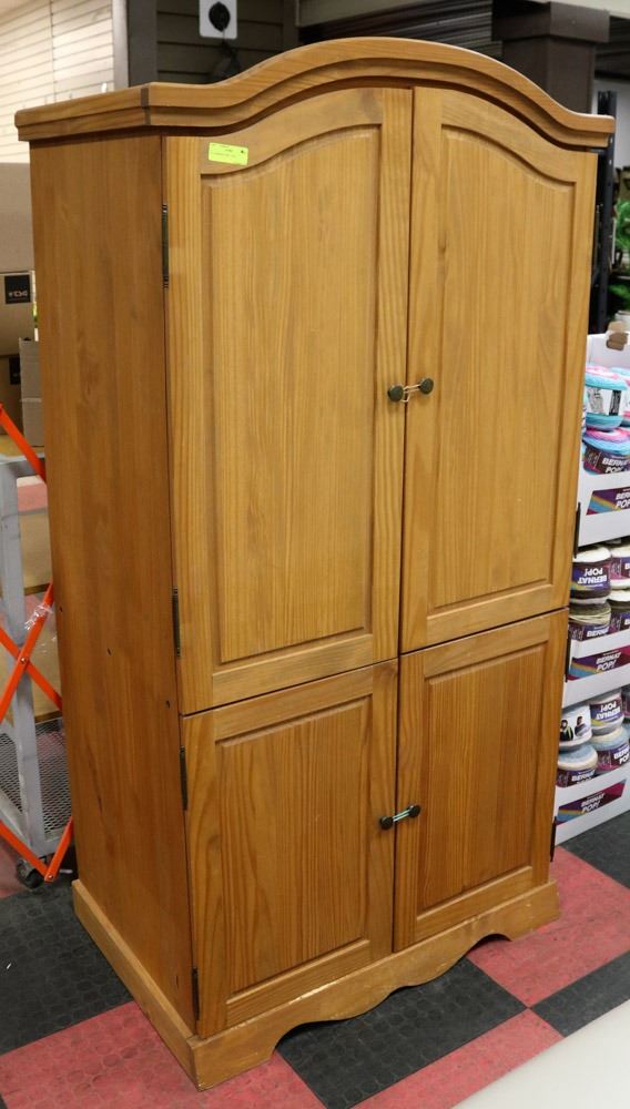TV ARMOIRE, PINE LOOK, 38"X24"X73"