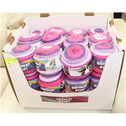 BOX OF 24 BERNAT POP YARN 140, VIOLET VISION