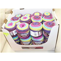 BOX OF 24 BERNAT POP YARN 140, PAISLEY POP