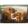 Image 1 : LIONS ON CANVAS