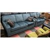 Image 1 : NEW BLUE CORDUROY 81" SOFA W/ 58" LOVE SEAT INCL