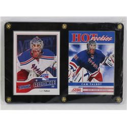 2 FRAMED CAM TALBOT ROOKIE CARDS