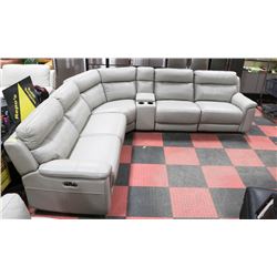 NEW GENUINE LEATHER 122" X 113" ELECTRIC