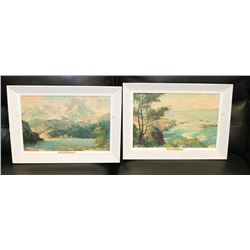 LOT OF 2 VINTAGE PAINTINGS BY BENETT BRADBURY