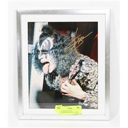 GENE SIMMONS, KISS, AUTOGRAPHED PHOTO, COMES WITH
