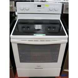 WHIRLPOOL WHITE FLAT TOP CONVECTION RANGE