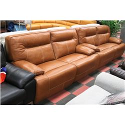 NEW LIGHT BROWN GENUINE LEATHER ELECTRIC