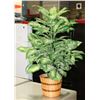 Image 1 : 3FT DIEFFENBACHIA  ARTIFICIAL PLANT IN WICKER POT