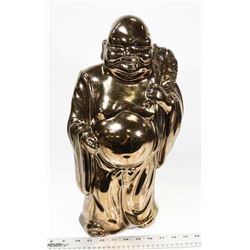 LARGE GOLDEN BUDDHA - 18"-TALL X 10"-WIDE