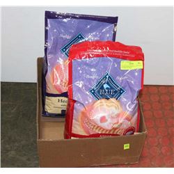 2 BAGS OF BLUE BUFFALO HOLISTIC INDOOR CAT FOOD,