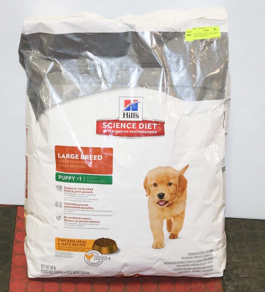 HILLS SCIENCE DIET LARGE BREED PUPPY CHICKEN & Kastner Auctions