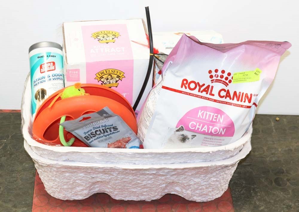 CAT/KITTEN STARTER KIT INCL 2 LITTER BOXES (ONE