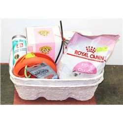CAT/KITTEN STARTER KIT INCL 2 LITTER BOXES (ONE