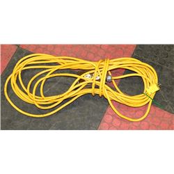 36) YELLOW CONSTRUCTION CORD.