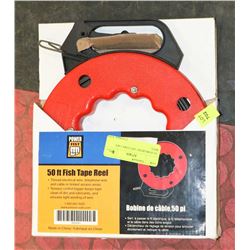 20) POWERFIST 50FT FISH TAPE REEL.