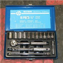 156) WESTWARD 1/4" DRIVE SET