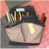 Image 1 : 48) WORK BAG WITH PLIERS AND VISE GRIPS.