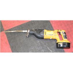 122) DEWALT 18 VOLT RECIPROCATING SAW.