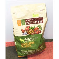 SIMPLY NOURISH DOG FOOD CHICKEN & BROWN RICE 30LBS