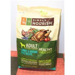 SIMPLY NOURISH DOG FOOD TURKEY & BROWN RICE 30LBS