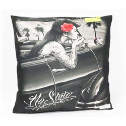 NEW SUGAR SKULL CUSHION COVER WITH CUSHION