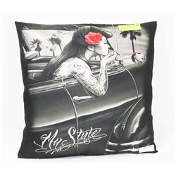 NEW SUGAR SKULL CUSHION COVER WITH CUSHION