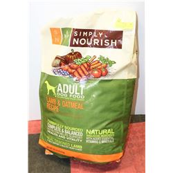 SIMPLY NOURISH DOG FOOD LAMB & OATMEAL 30LBS
