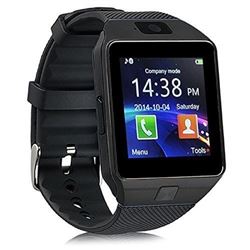 NEW BLACK BLUETOOTH SMARTWATCH W/CAMERA
