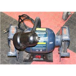 MASTERCRAFT 6" BENCH GRINDER WITH A LIGHT