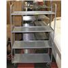 Image 1 : SHELF ON CASTERS 45"X20" - 4 LEVELS - ALL STEEL.