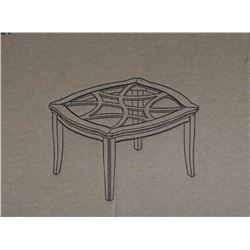 NEW IN BOX GLASSTOP KITCHEN TABLE