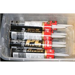 8 TUBES OF CONSTRUCTION CAULKING