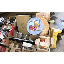 ESTATE PALLET OF MISC HOUSEHOLD ITEMS