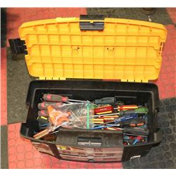 BLACK & YELLOW MAGNUM TOOL BOX FULL OF
