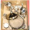 Image 1 : FLAT OF SILVER PLATED ON BRASS TEA SET
