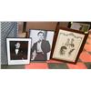 Image 1 : 3 NOSTALGIC CLARK GABLE PRINTS, FRAMED