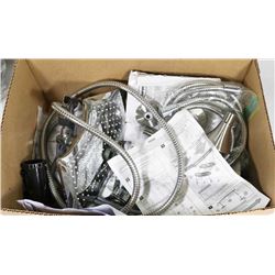 LARGE BOX OF PLUMBING FITTINGS, INCL. TAP,