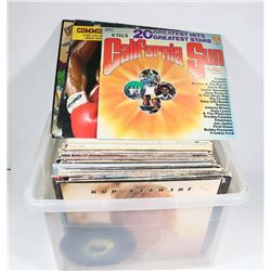 BOX OF LP'S INCLUDING APRIL WINE.PLATINUM BLOND,