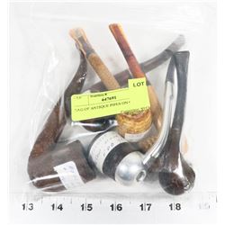 BAG OF ANTIQUE PIPES ON CHOICE