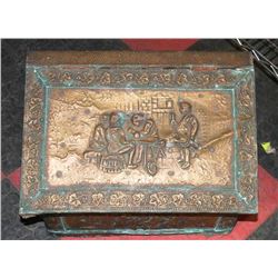 VINTAGE METAL STORAGE BOX AS IS