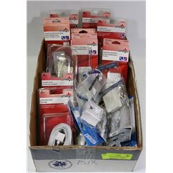 FLAT OF ASSORTED TELEPHONE WALL MOUNT PLATES AND