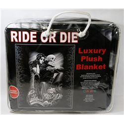 NEW "RIDE OR DIE" LUXURY PLUSH BLANKET