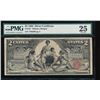 Image 1 : 1896 $2 Silver Certificate PMG 25