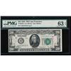 Image 1 : 1928 $20 San Francisco Federal Reserve Note PMG 63EPQ