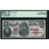 Image 1 : 1907 $5 Legal Tender Note PCGS 62PPQ
