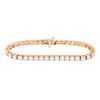 Image 1 : 18KT Rose Gold 10.00ctw Diamond Tennis Bracelet