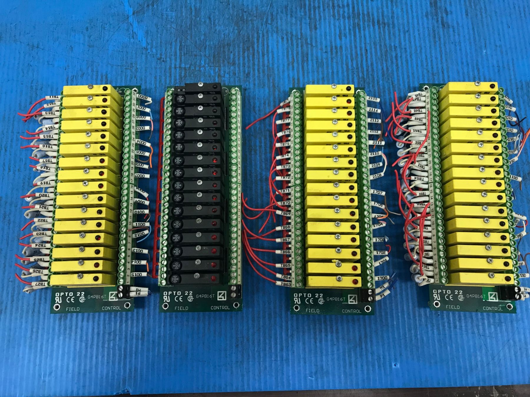 LOT Opto 22 G4PB16T Field Control Module Board Mounting Rack W/ Input ...