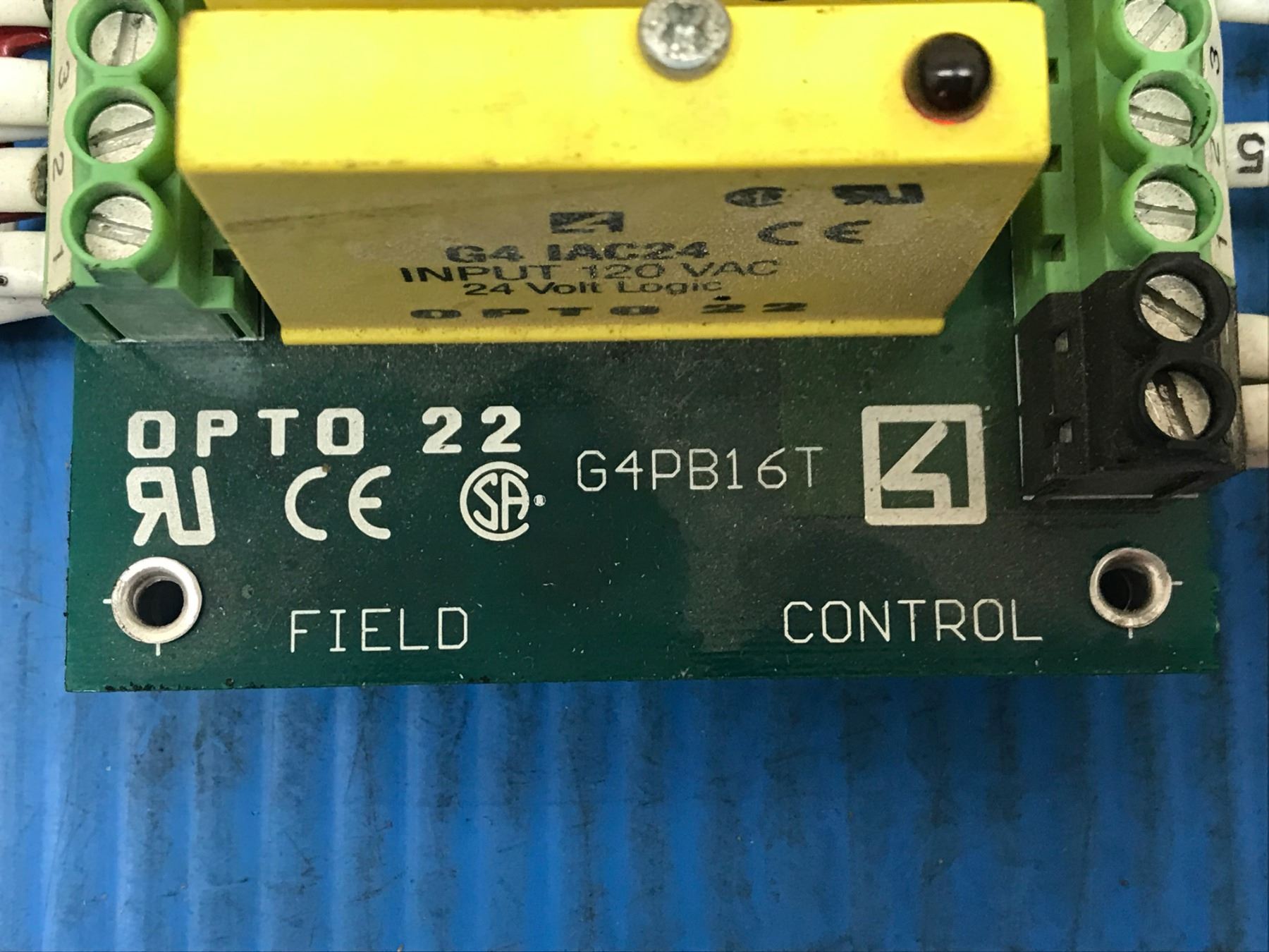 LOT Opto 22 G4PB16T Field Control Module Board Mounting Rack W/ Input ...