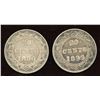 Image 1 : 1890 & 1896 Newfoundland Twenty Cents